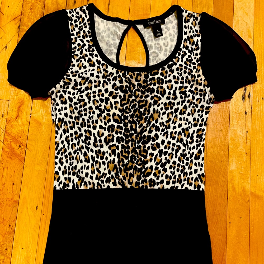 White House Black Market, Leopard Sweater, Sz S